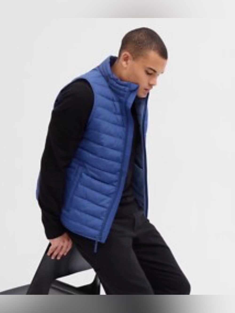 GAP ColdControl Puffer Vest Blue Size M